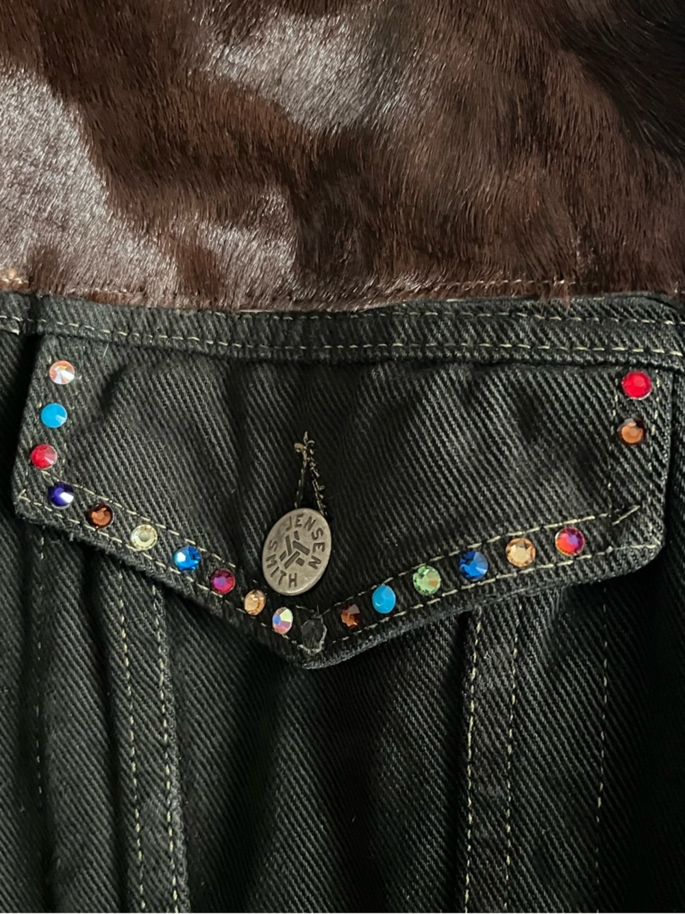 Western Denim Fringe Jacket - M - Picture 4 of 11